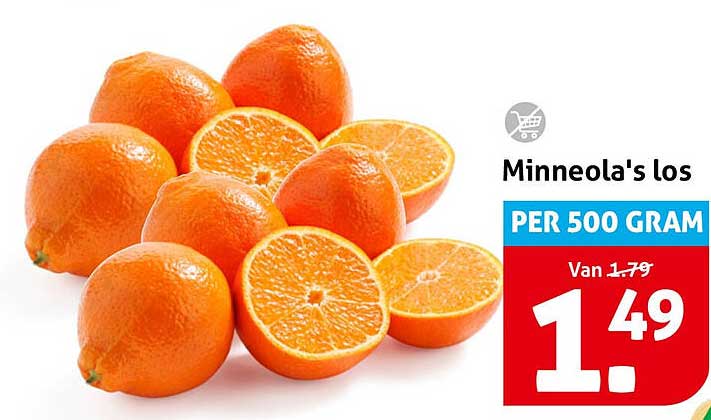 Minneola's los PER 500 GRAM