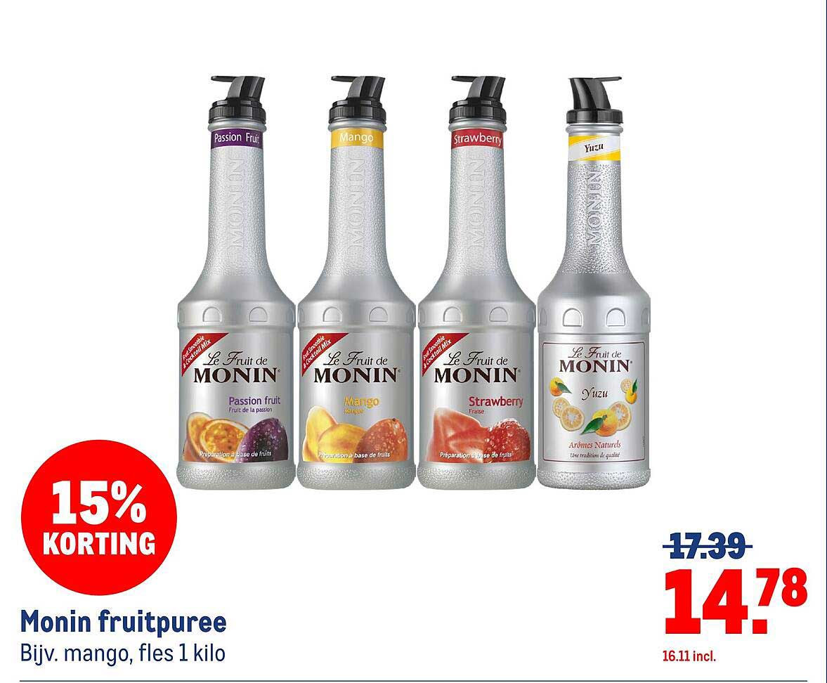 Monin fruitpuree