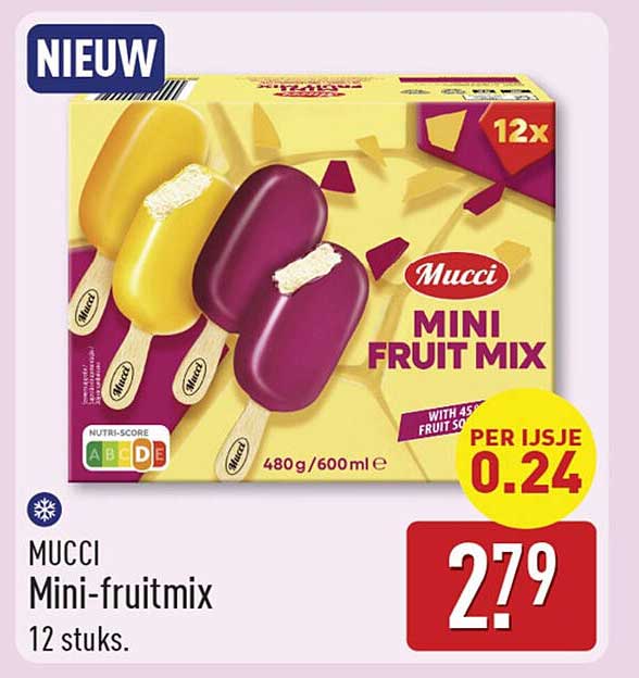MUCCI Mini-fruitmix 12 stuks.