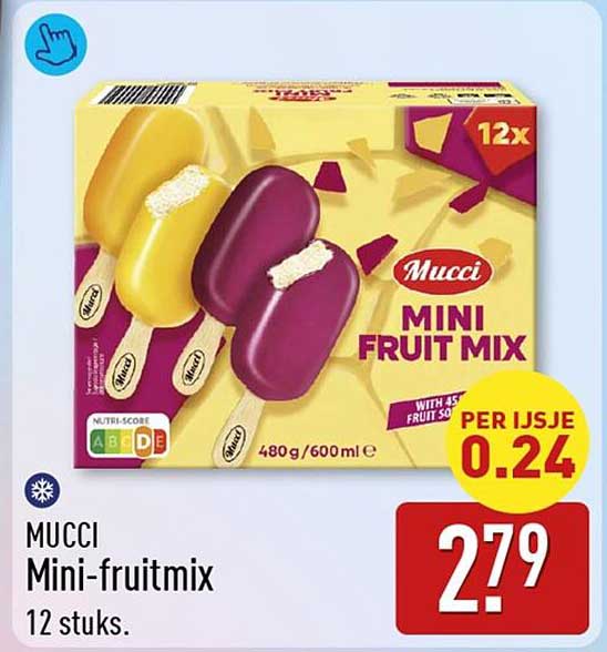 MUCCI Mini-fruitmix 12 stuks.