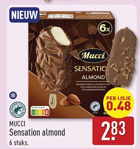 Mucci Sensation almond 6 stuks