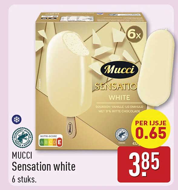 MUCCI Sensation white 6 stuks.
