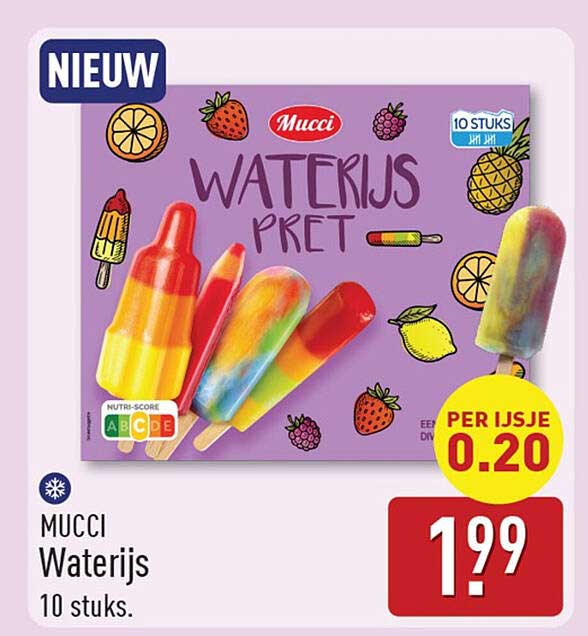 Mucci Waterijs 10 stuks.