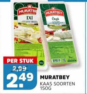 Muratbey kaas soorten 150g PER STUK