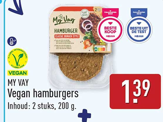 MY WAY Vegan hamburgers
