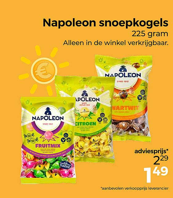 Napoleon snoepkogels 225 gram