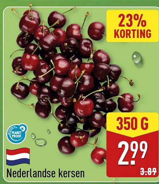 Nederlandse kersen 23% KORTING