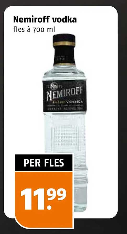 Nemiroff vodka fles à 700 ml