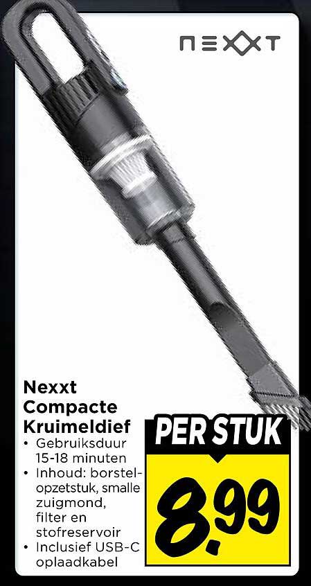 Nexxt Compacte Kruimeldief PER STUK