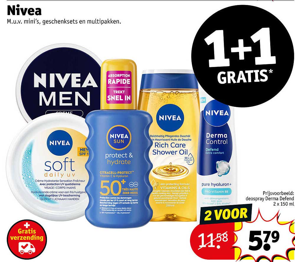 Nivea 1+1 gratis