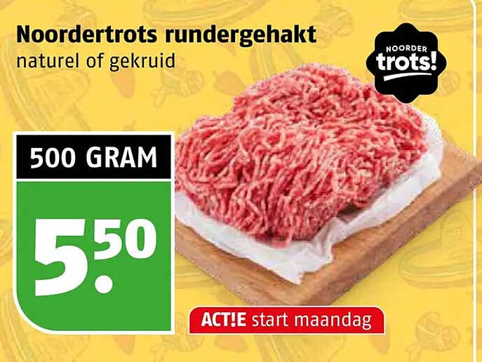 Noordertrots rundergehakt naturel of gekruid