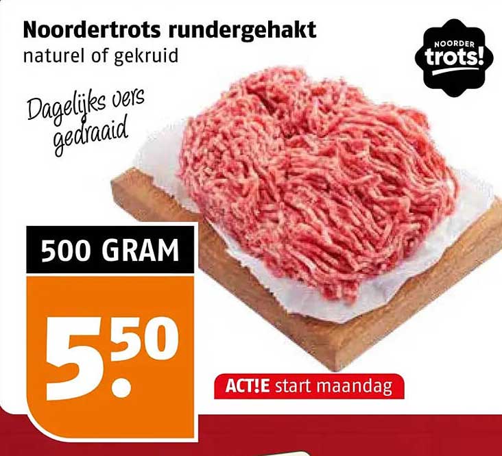 Noordertrots rundergehakt naturel of gekruid