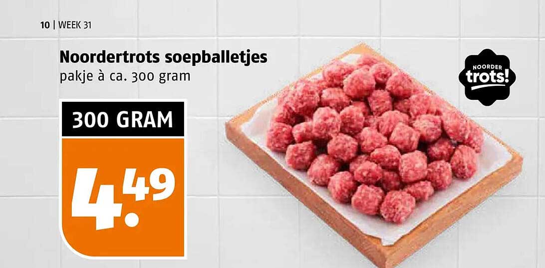 Noordertrots soepballetjes pakje à ca. 300 gram