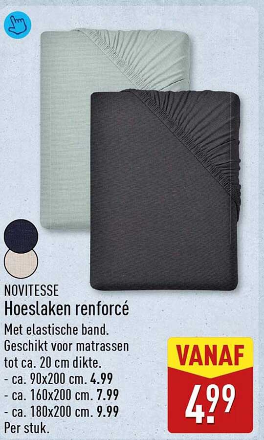 NOVITESSE Hoeslaken renforcé