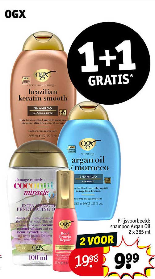 OGX 1+1 GRATIS*