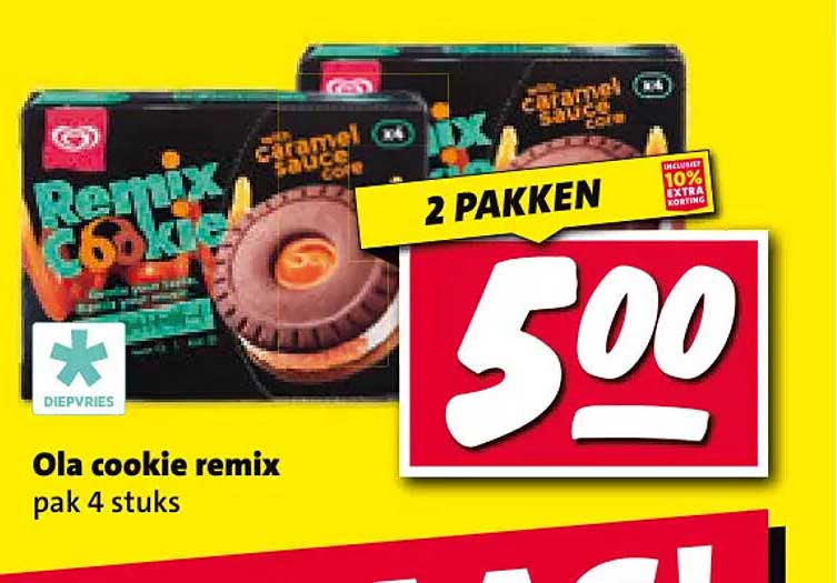 Ola cookie remix pak 4 stuks 2 PAKKEN