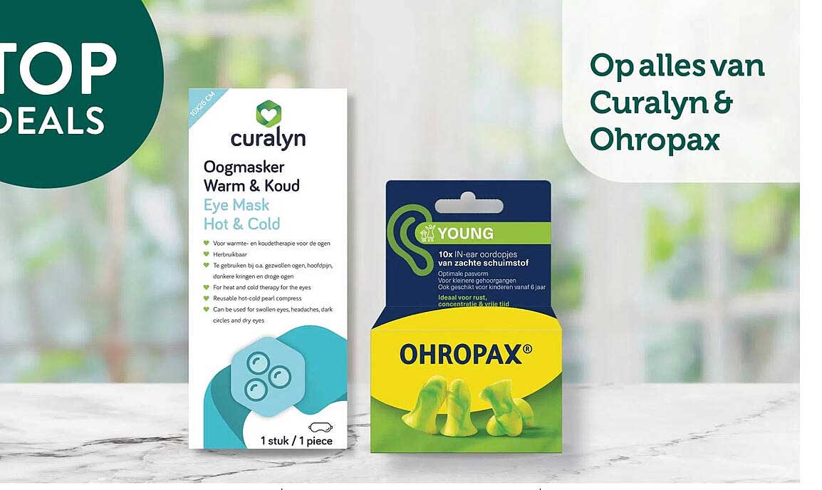 Op alles van Curalyn & Ohropax