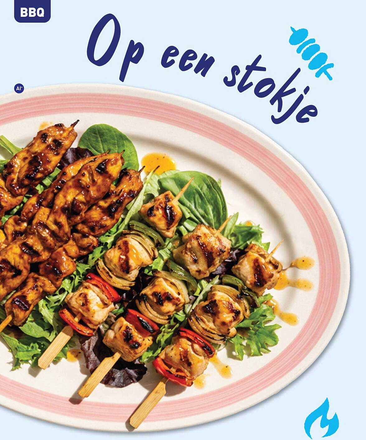 Op een stokje