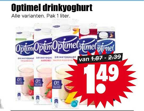 Optimel drinkyoghurt