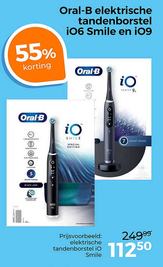 Oral-B elektrische tandenborstel iO6 Smile en iO9