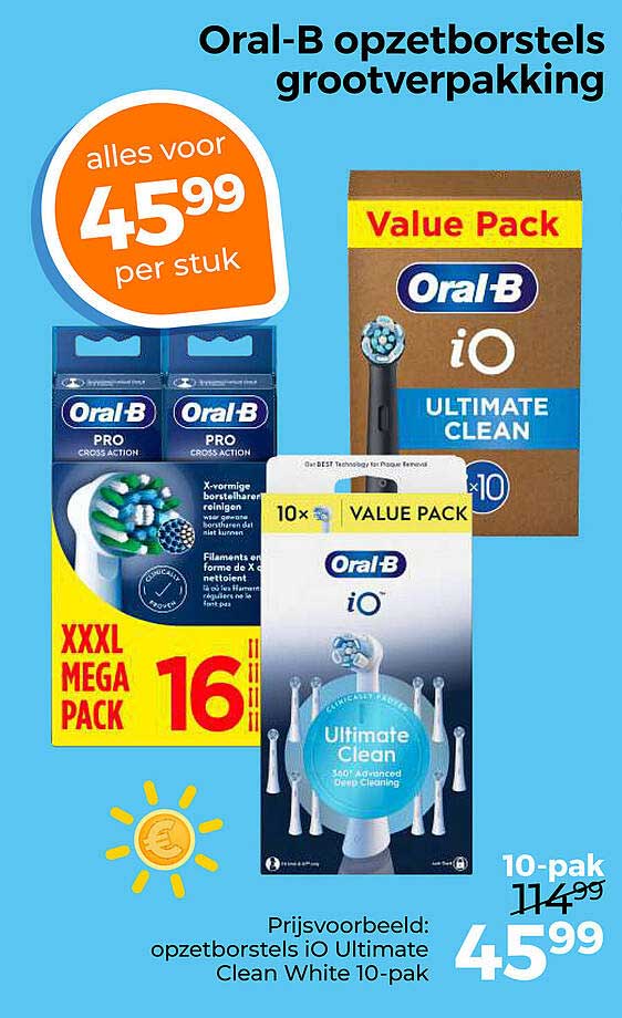 Oral-B opzetborstels grootverpakking