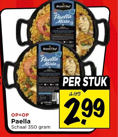 Paella Schaal 350 gram PER STUK