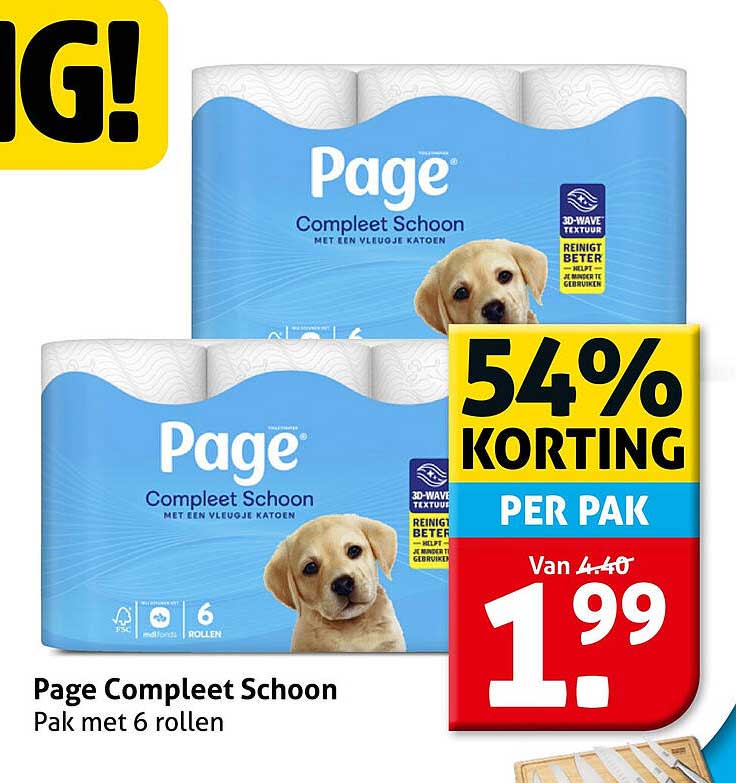 Page Compleet Schoon Pak met 6 rollen