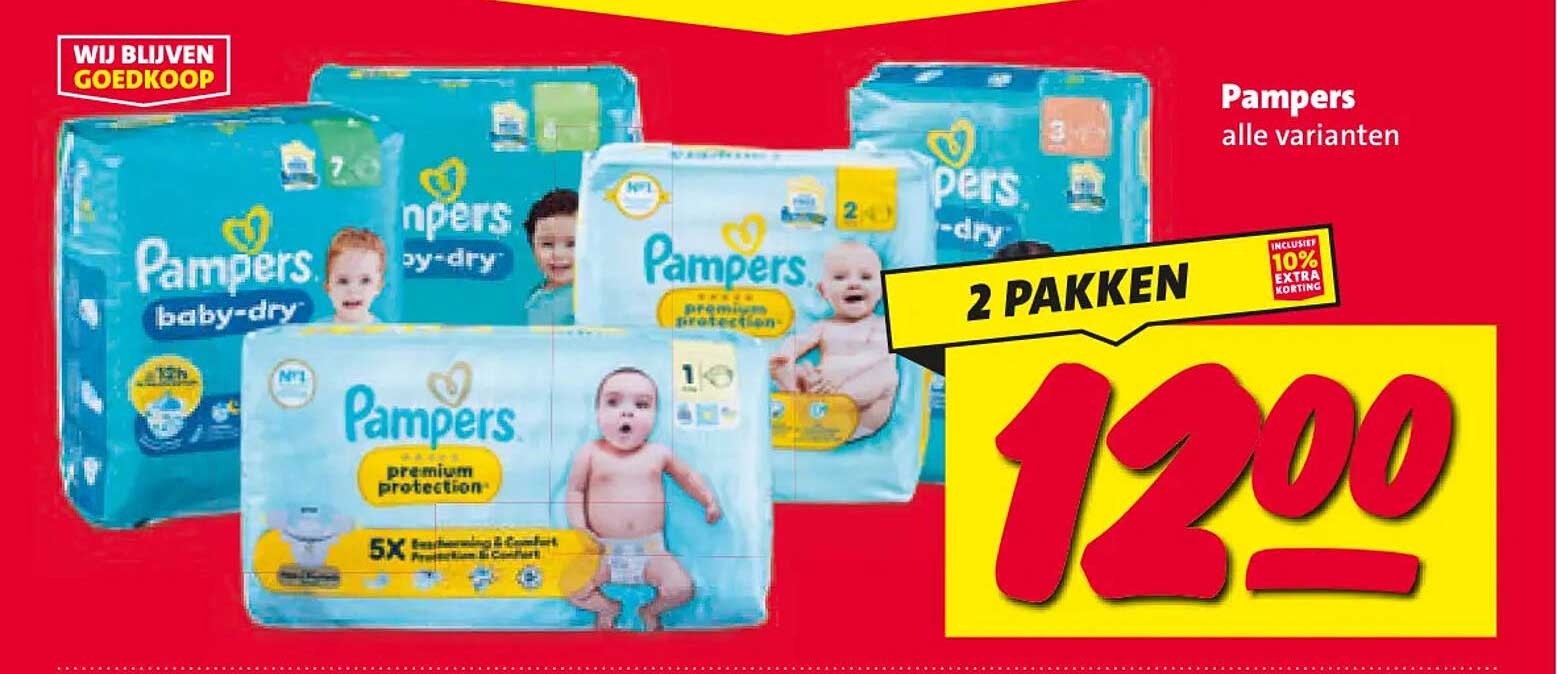 Pampers alle varianten 2 pakken