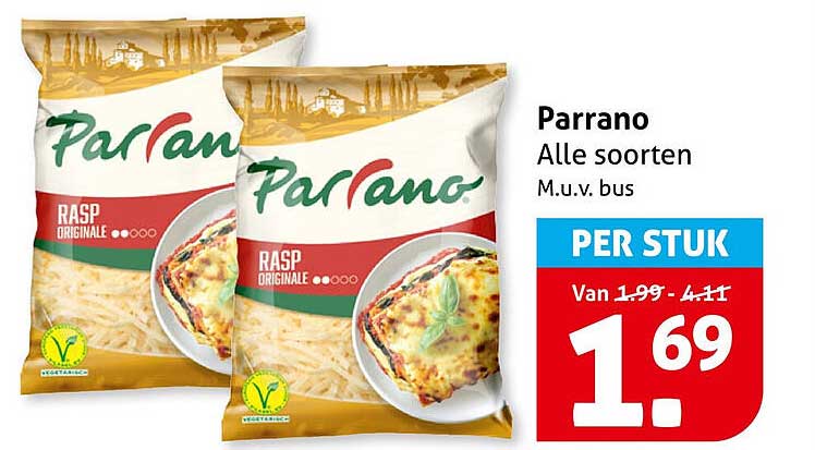 Parrano Alle soorten M.u.v. bus PER STUK