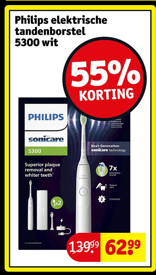 Philips elektrische tandenborstel 5300 wit