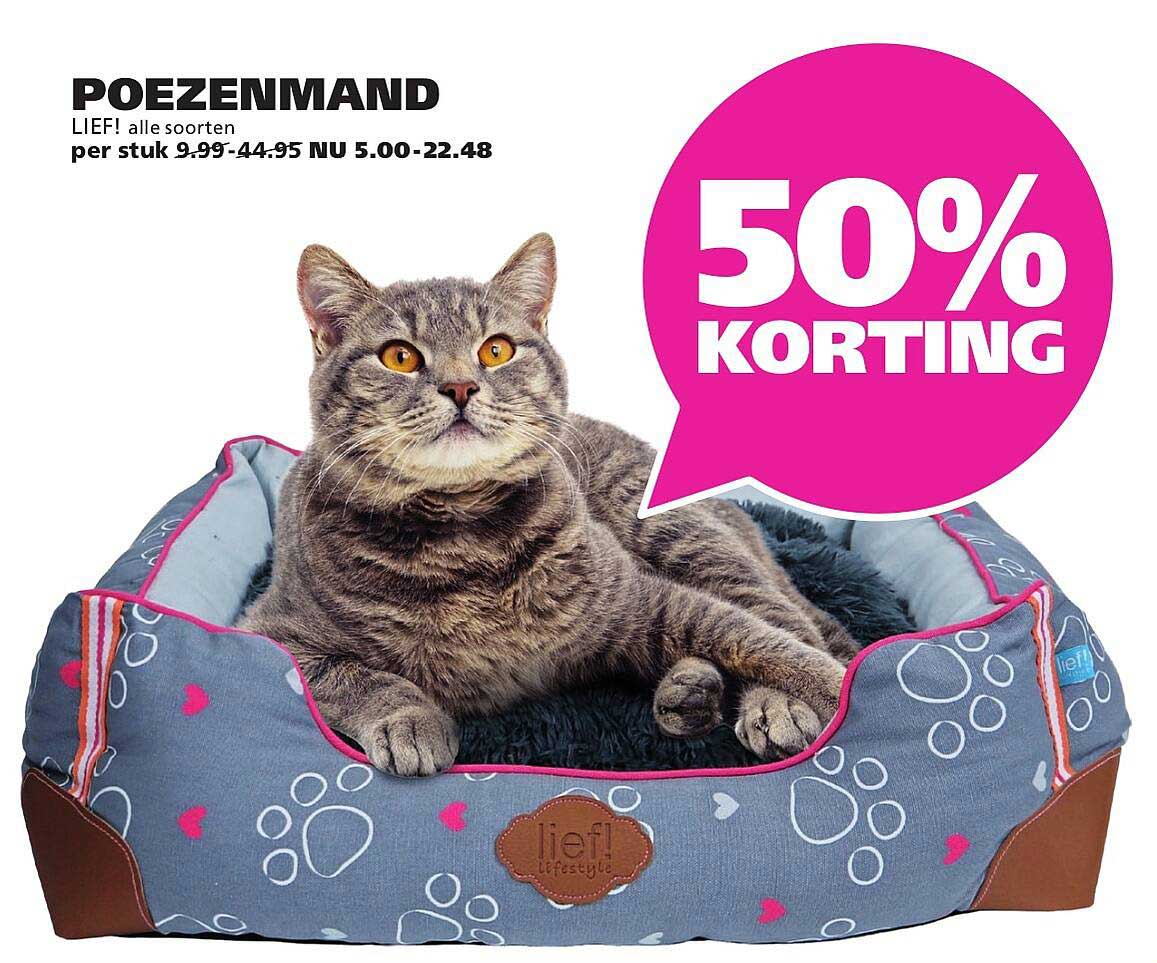 POEZENMAND LIEF! alle soorten 50% korting