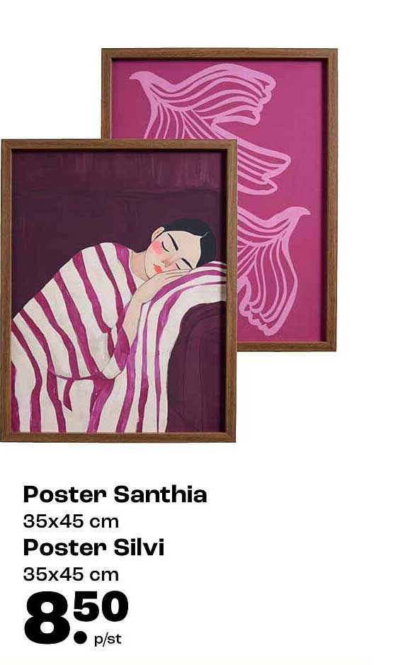 Poster Santhia 35x45 cm Poster Silvi 35x45 cm