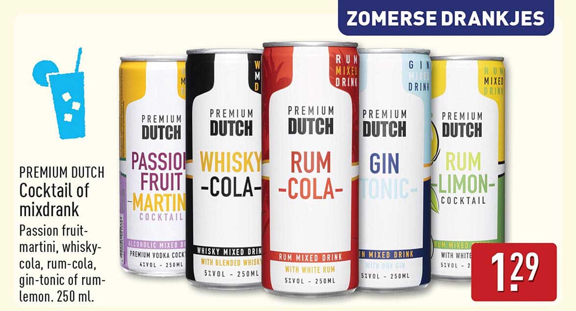 Premium Dutch Cocktail of mixdrank