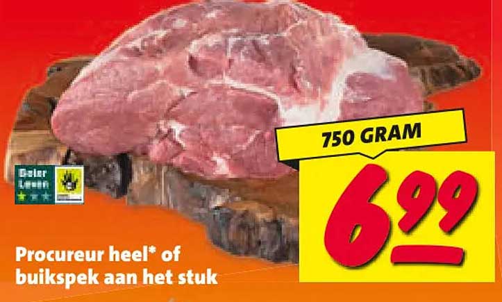 Procureur heel* of buikspek aan het stuk