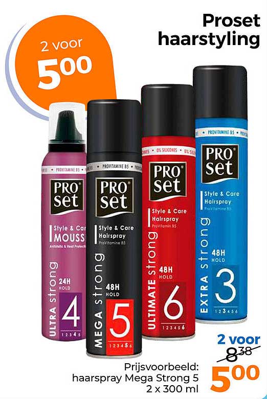 Proset hairstyling 2 voor 500