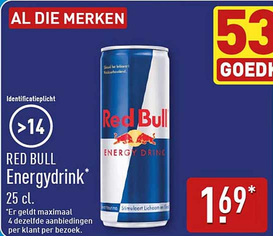 RED BULL Energydrink* 25 cl.