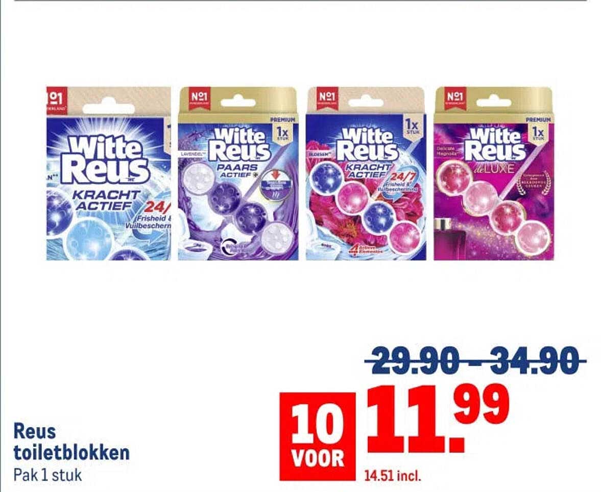 Reus toiletblokken Pak 1 stuk 10 voor