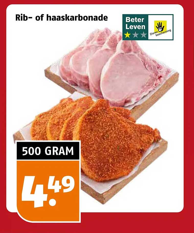 Rib- of haaskarbonade