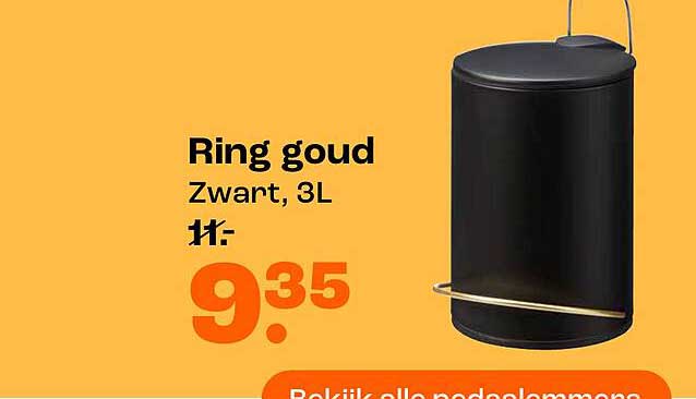 Ring goud Zwart, 3L