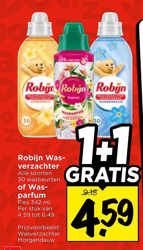 Robijn Wasverzachter 1+1 GRATIS