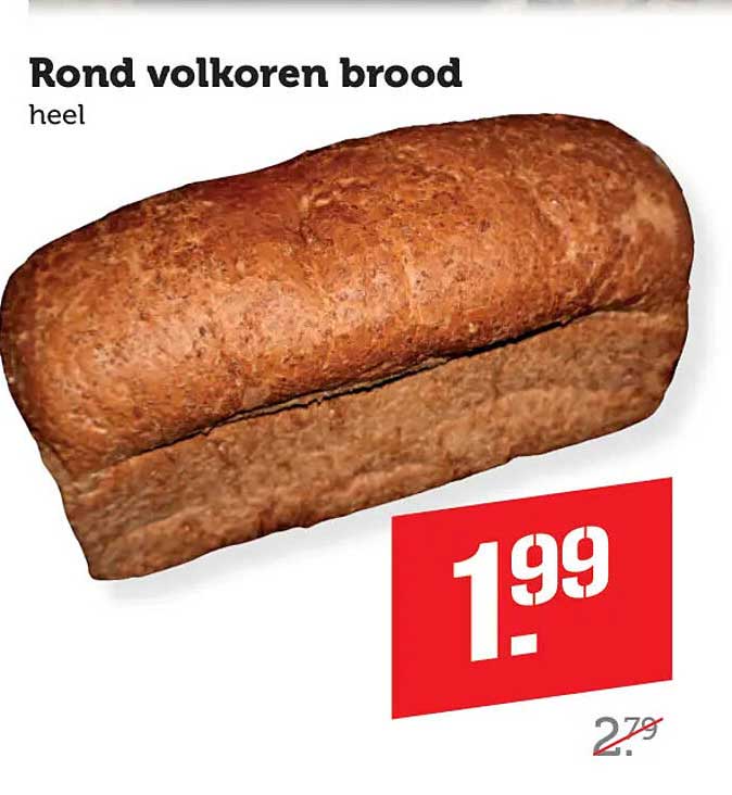 Rond volkoren brood heel