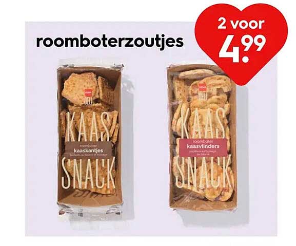 roomboterzoutjes 2 voor 4.99