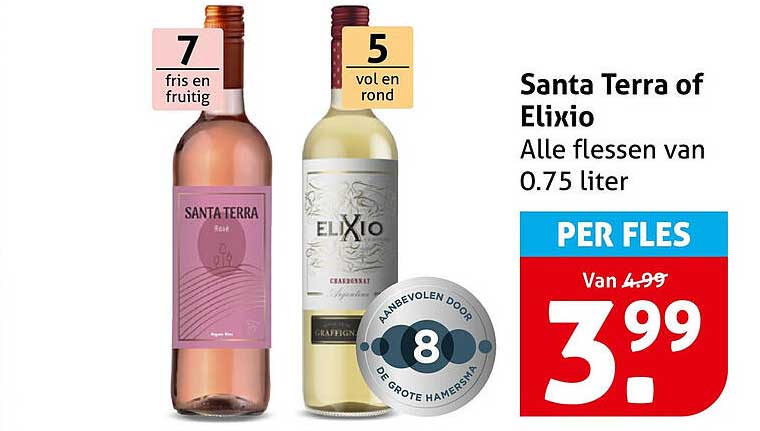 Santa Terra of Elixio Alle flessen van 0.75 liter PER FLES