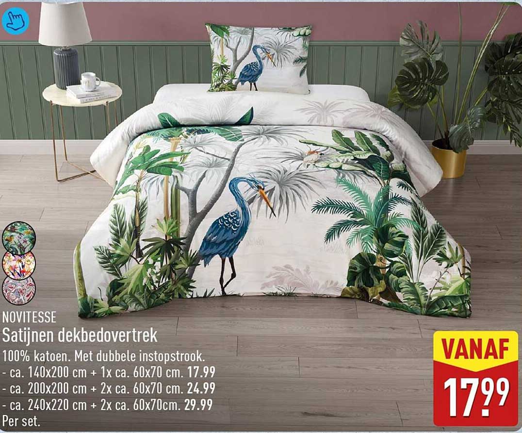 Satijnen dekbedovertrek