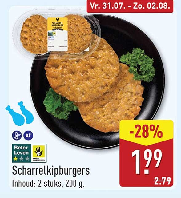 Scharrelkipburgers
