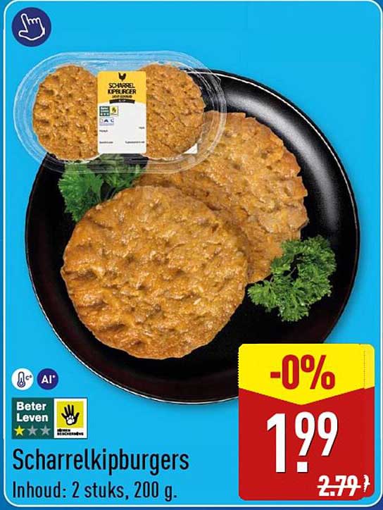 Scharrelkipburgers