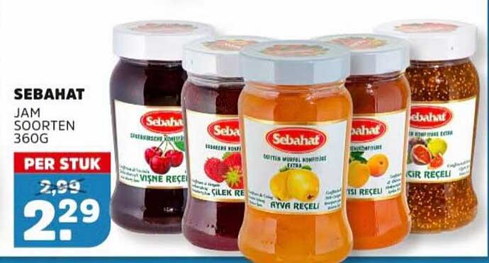 SEBAHAT JAM SOORTEN 360G PER STUK