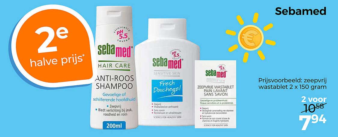 Sebamed 2e halve prijs*