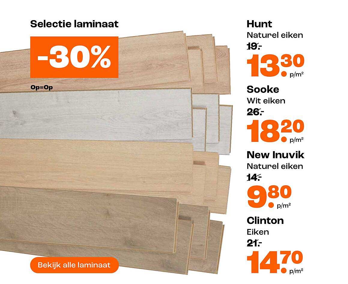 Selectie laminaat -30%