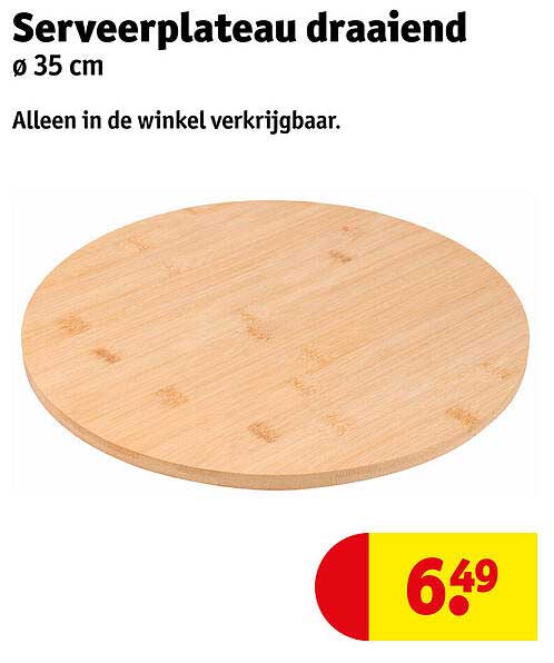 Serveerplateau draaiend Ø 35 cm